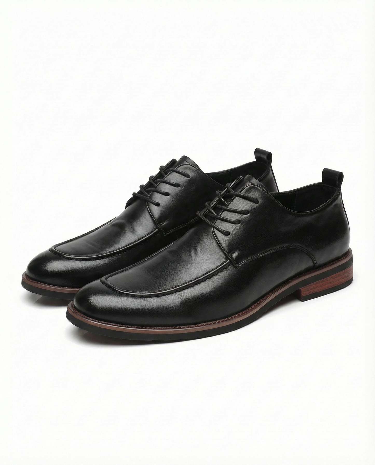 Men's Premium Leather Derby Shoes with Durable Sole