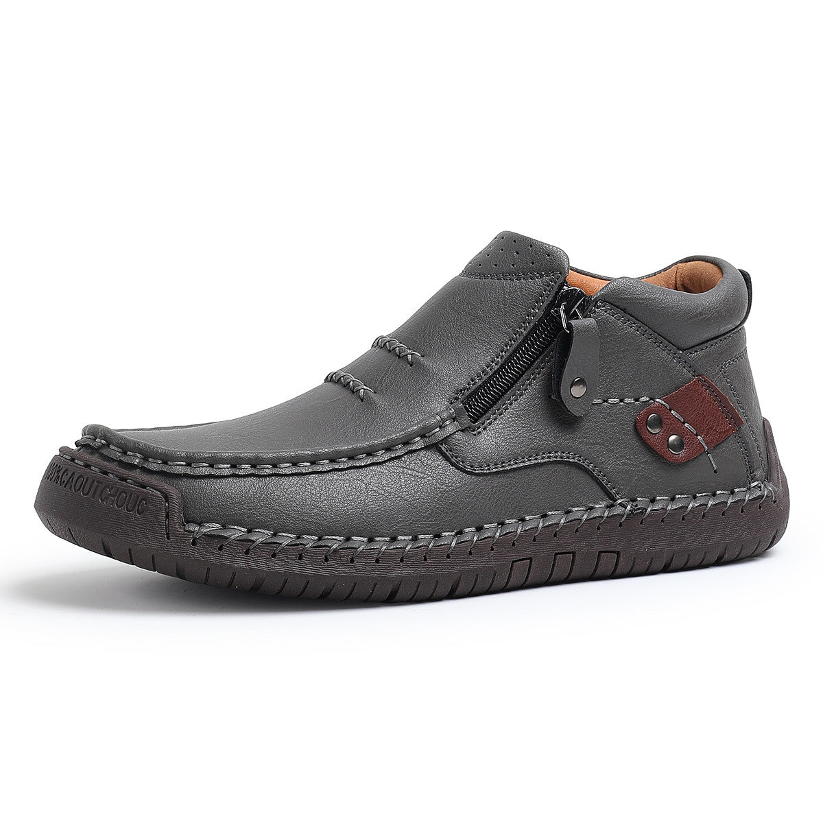 Orthopedic Men's High-Top Boots for Comfort and Support