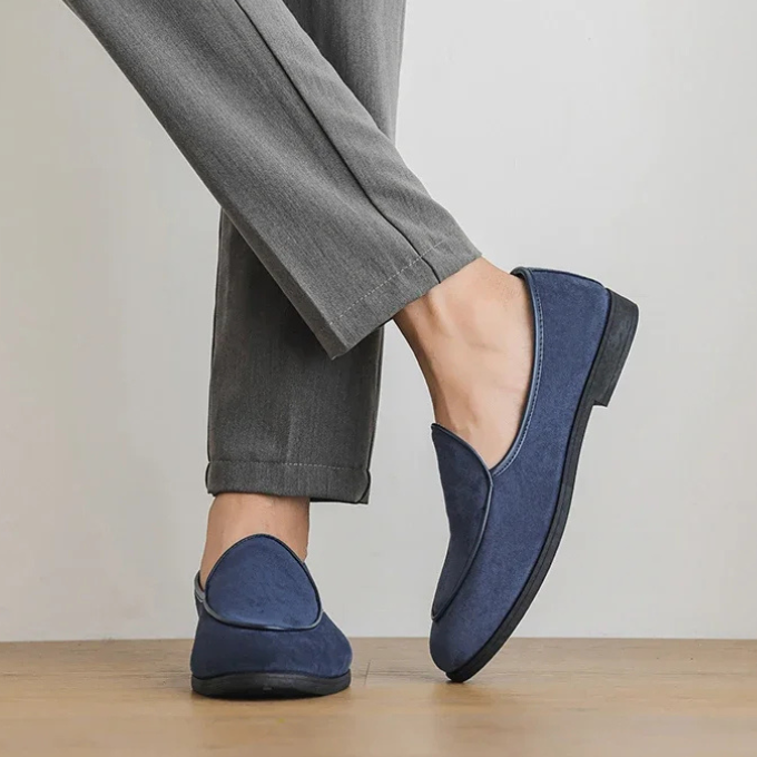 Men's Slip-On Loafers with Elegant Matte Finish