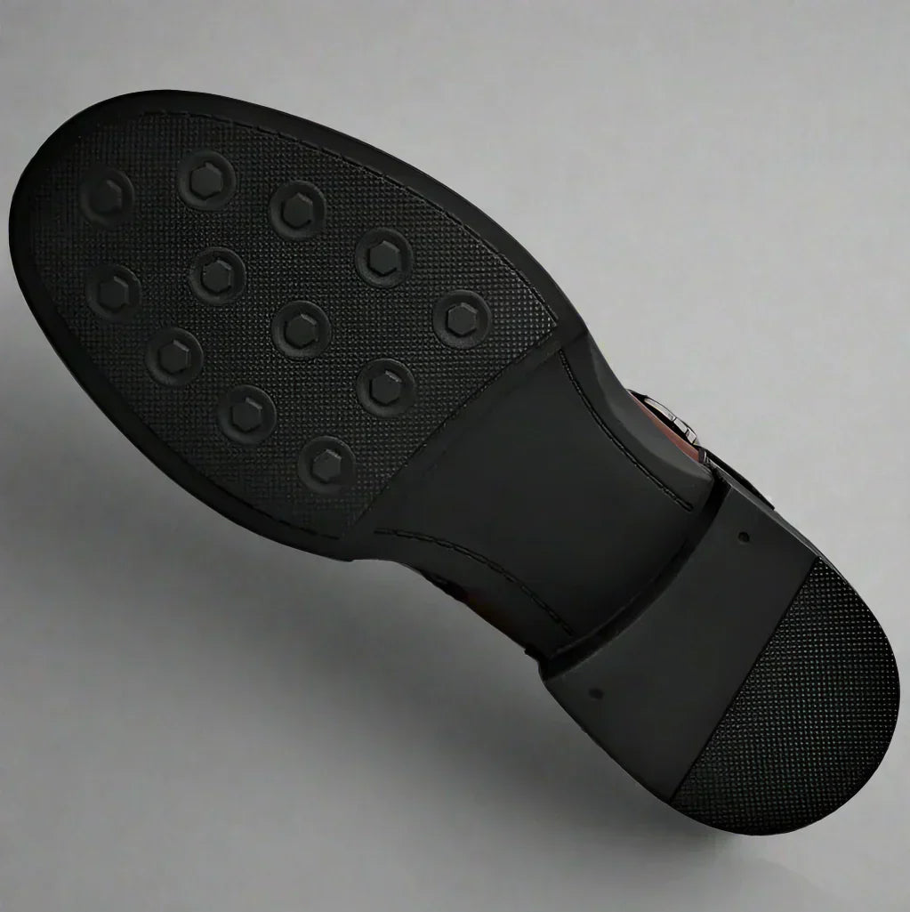 Men's Premium Ankle Boots with Adjustable Buckle and Orthopedic Sole