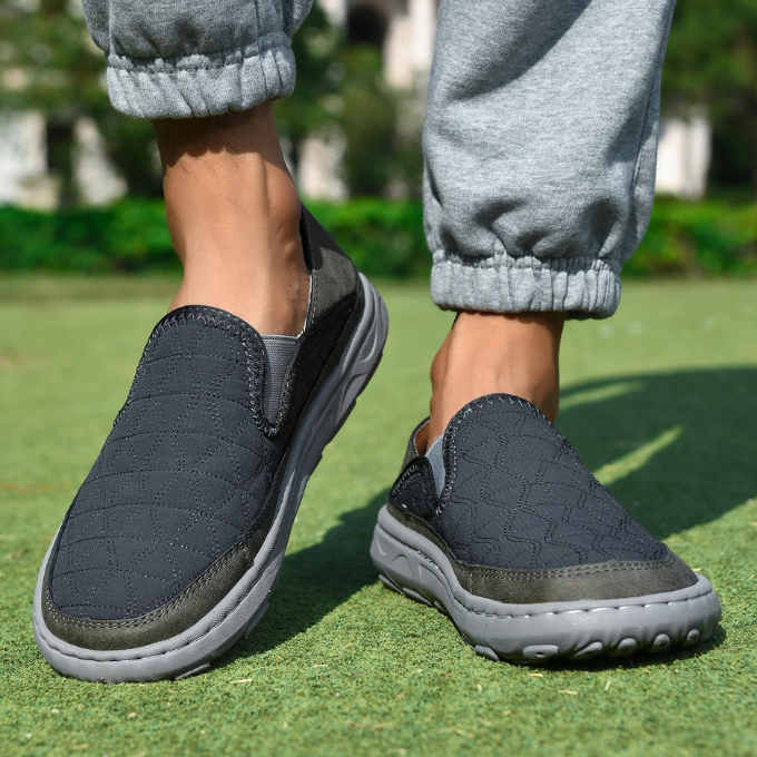 Men's Quilted Slip-On Comfort Shoes