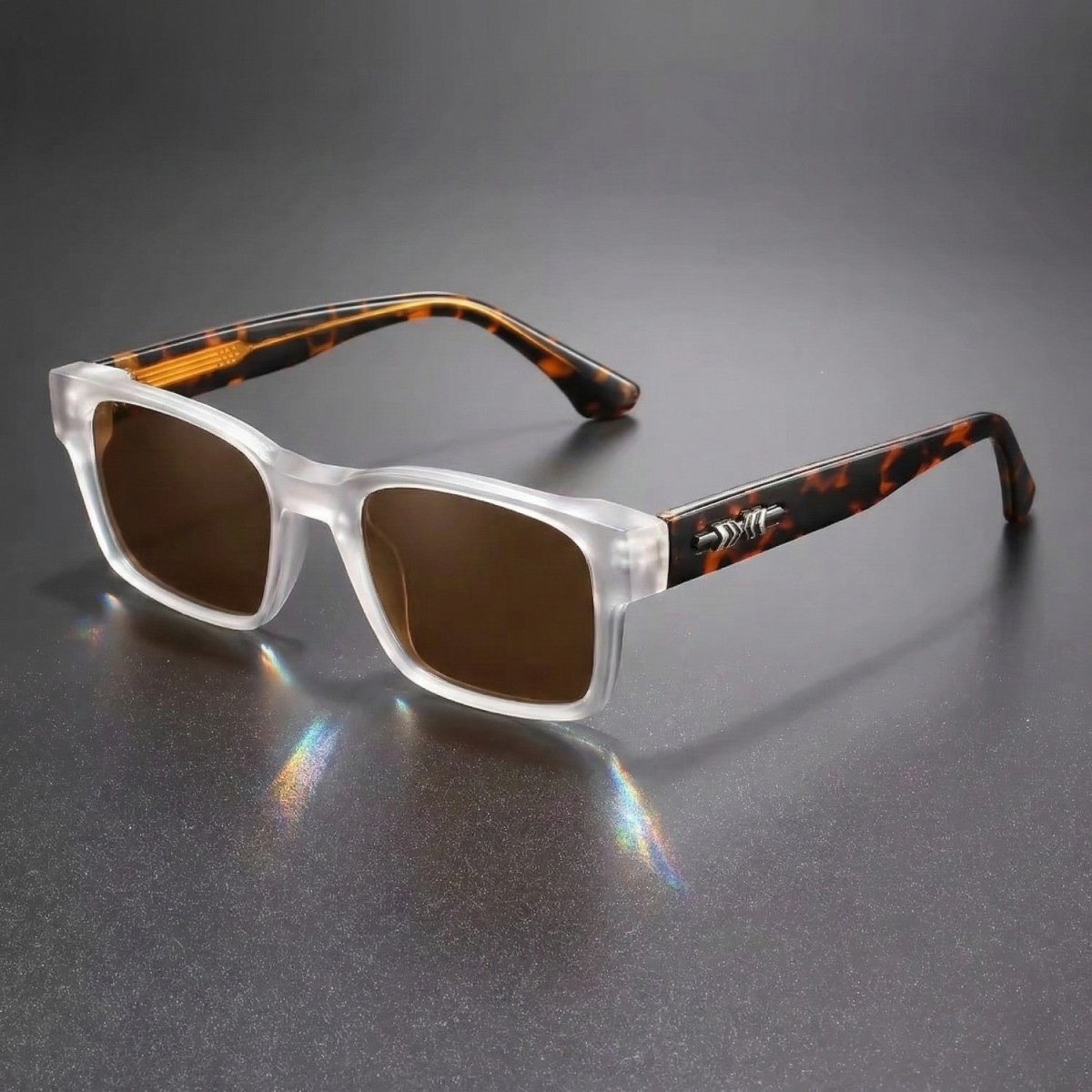 Men's Retro Square Sunglasses with UV400 Protection