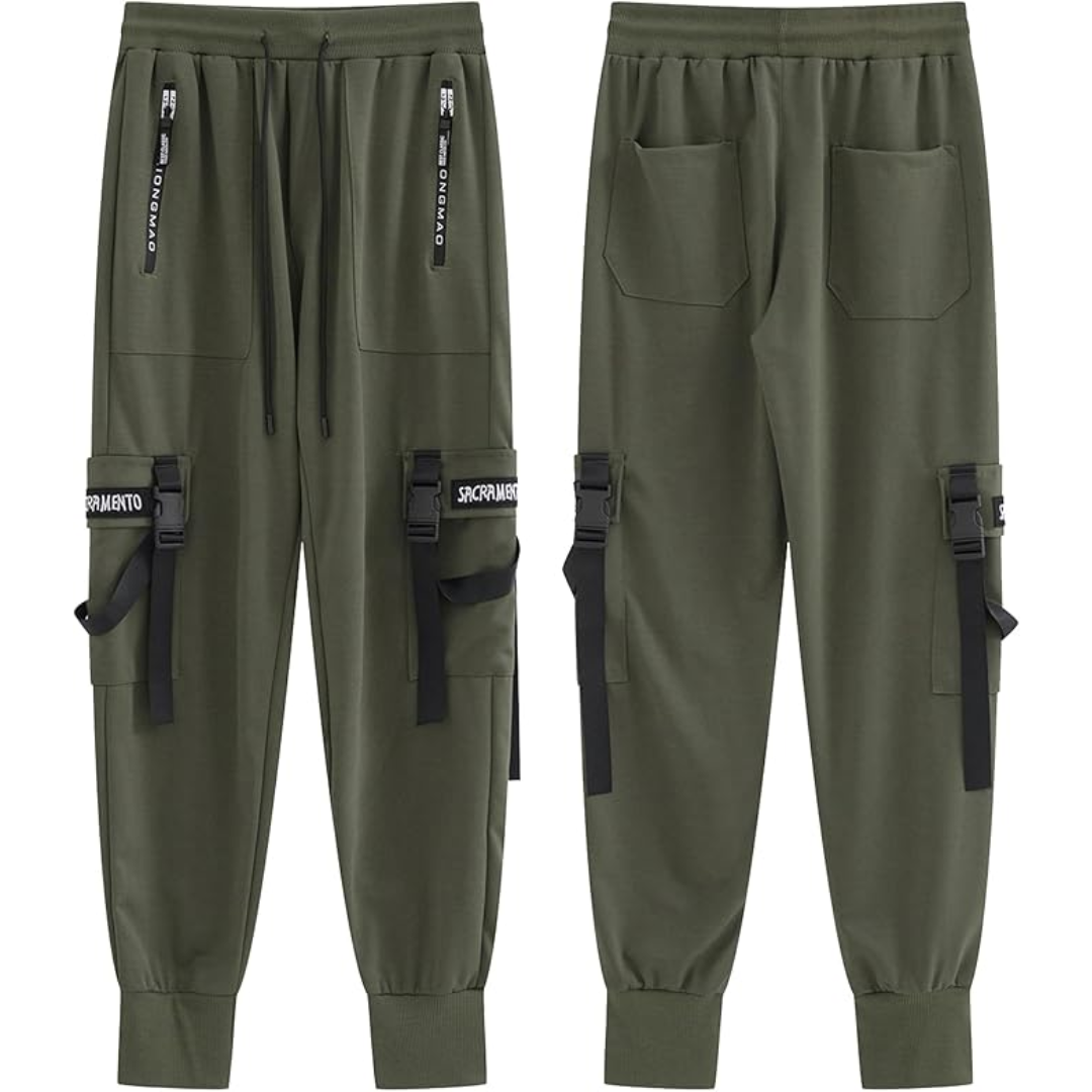 Men's Techwear Harem Fit Tactical Joggers with Pockets