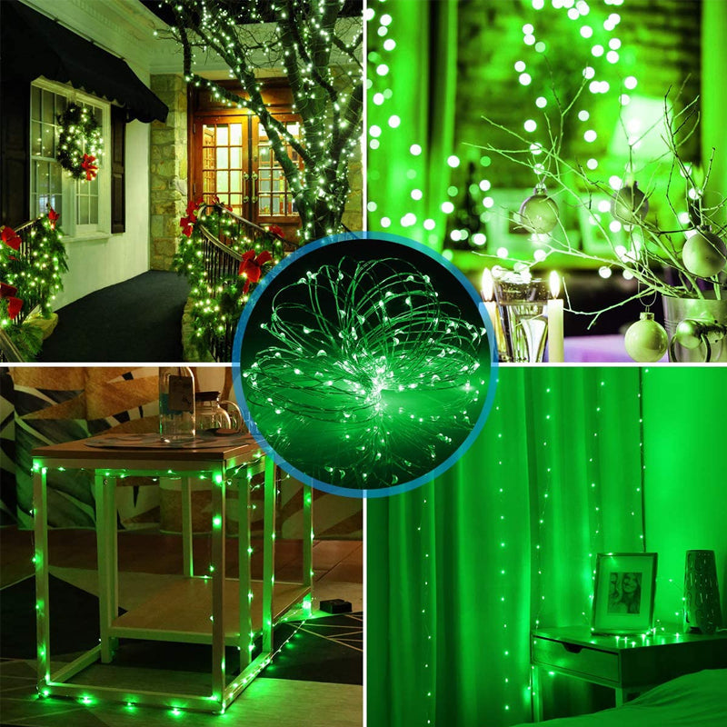 Solar-Powered 33 ft Mini String Lights with 200 LEDs