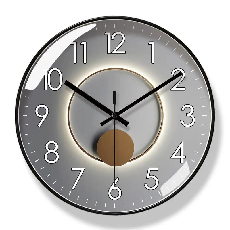 Scandinavian Minimalist Wall Clock with Quartz Movement