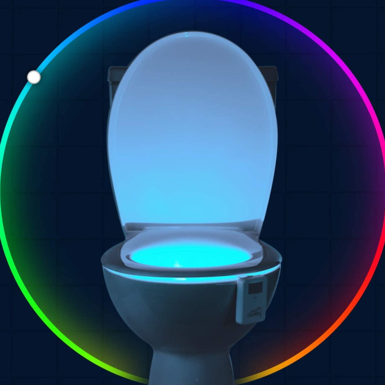 Motion-Activated Toilet Night Light with Color Options