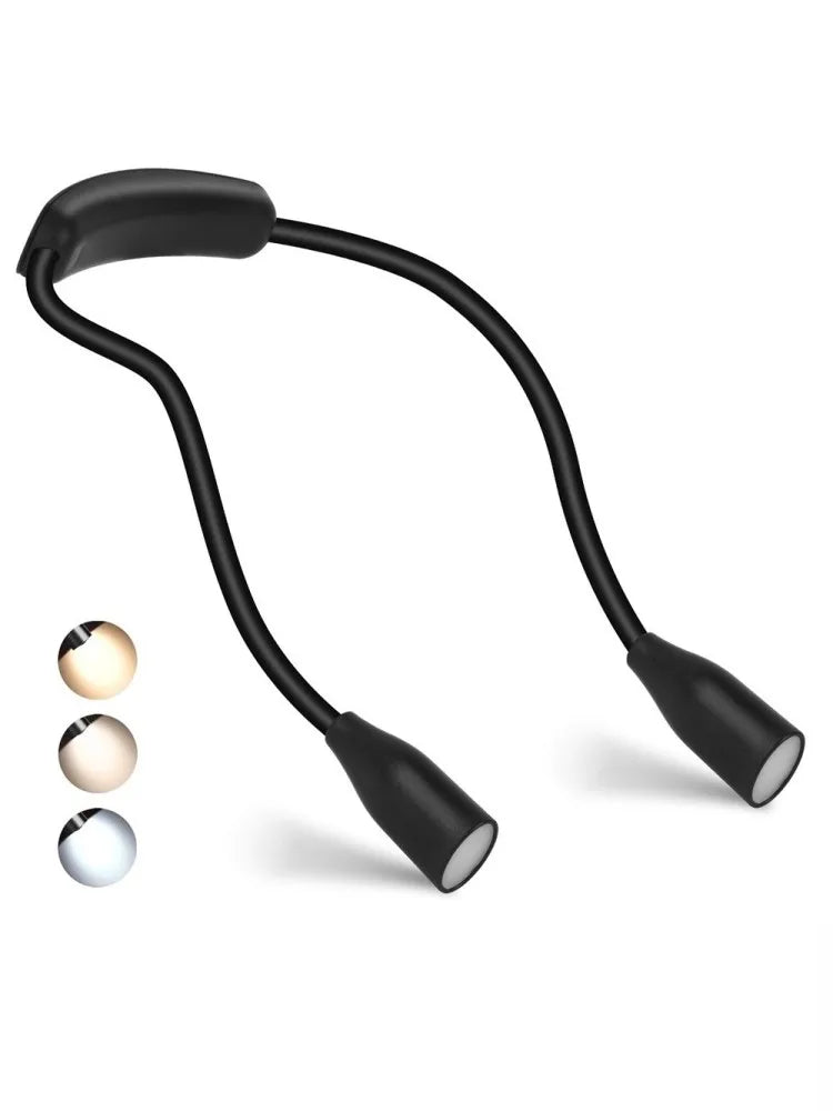 Ergonomic Rechargeable Neck Lamp with Adjustable Light Colors