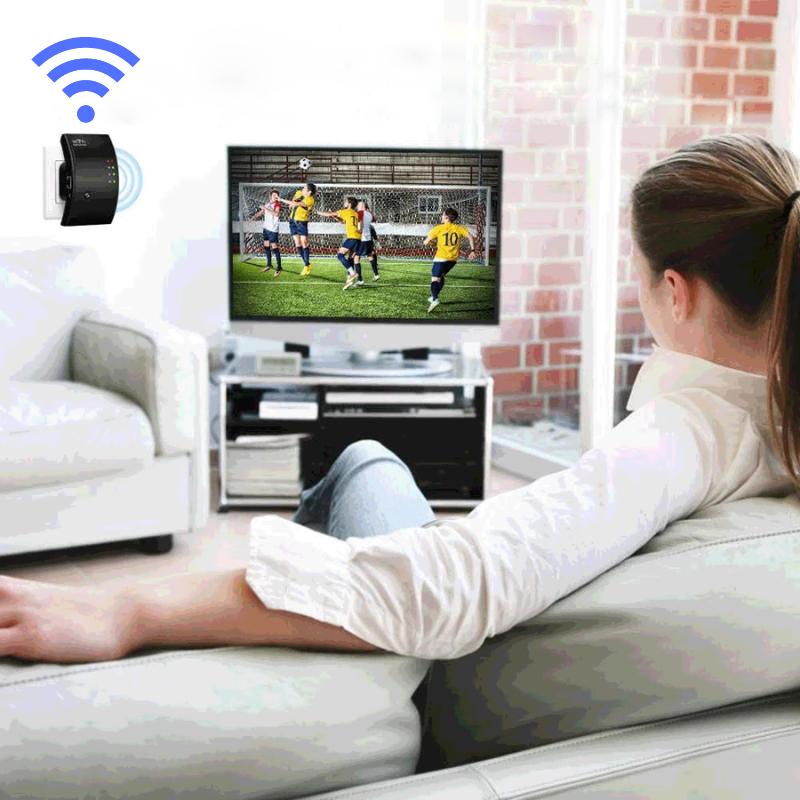 Wireless WiFi Extender with 300 Mbps Speed and 30m Range