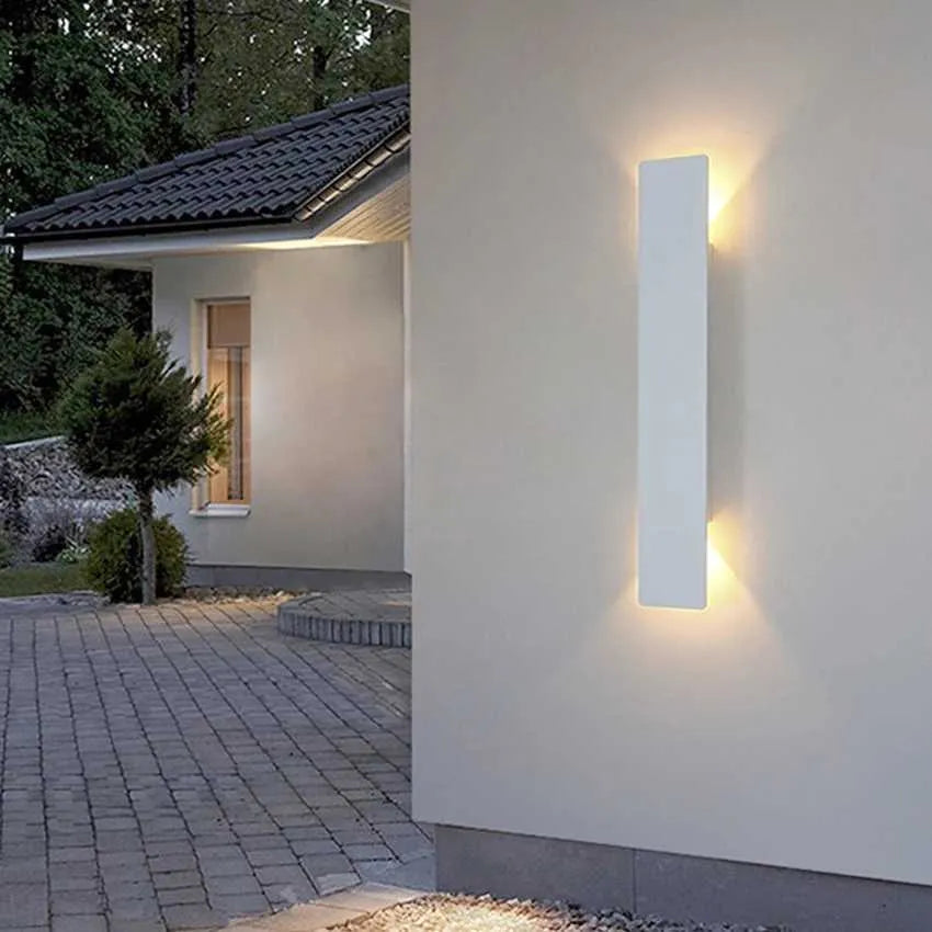 Weather-Resistant Outdoor Wall Lamp with Powerful LED Lighting