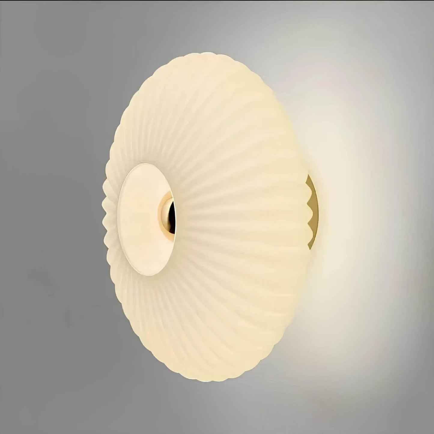 Glass Wall Lamp with Wavy Light Design