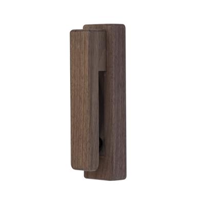 Nordic Wooden Towel Holder with Glass Grip - Beech, Walnut, or Oak