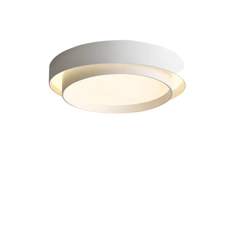 Minimalist Round LED Ceiling Lamp in Black or White