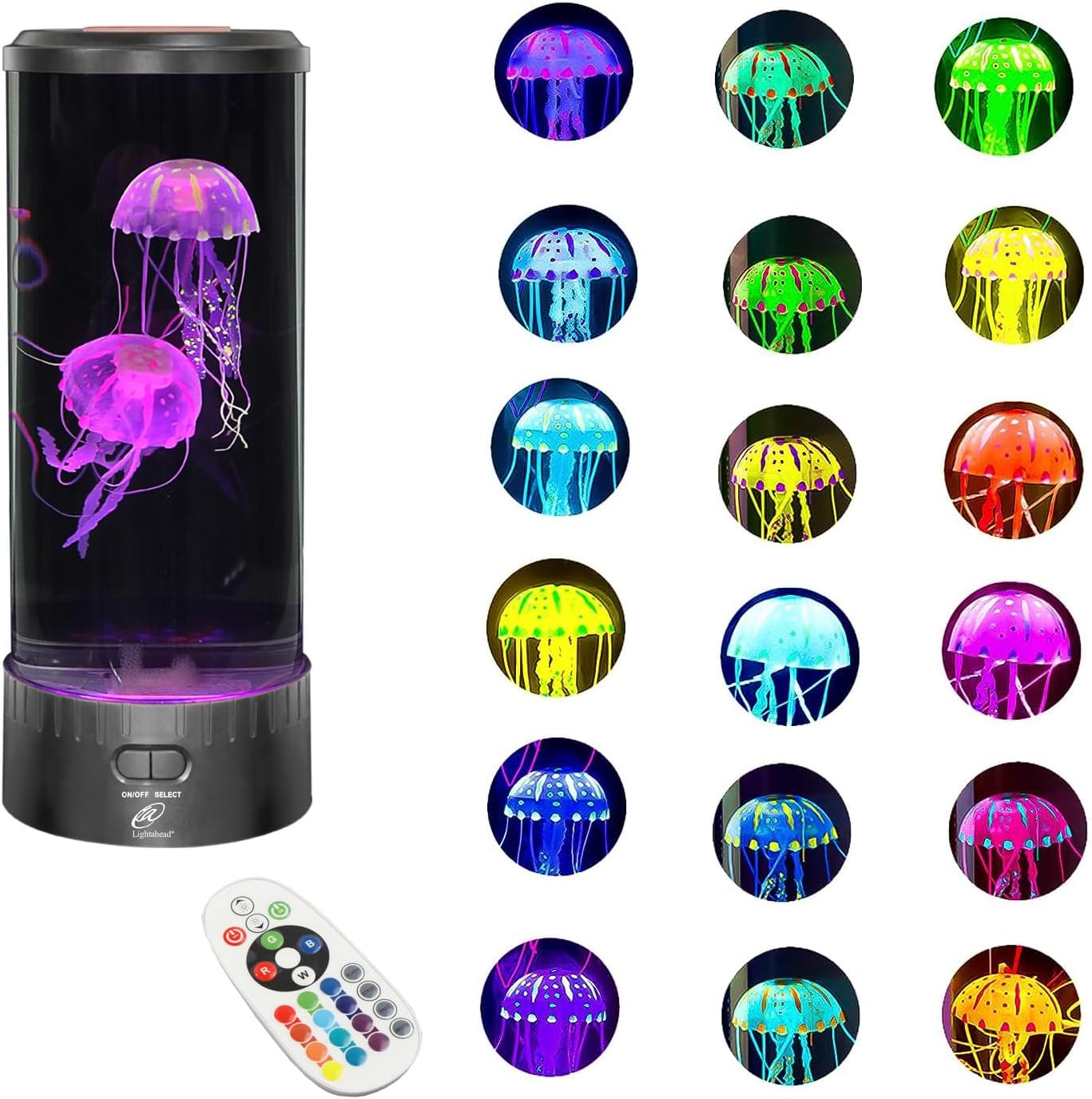Jellyfish Lamp with 7-Color LED Lighting