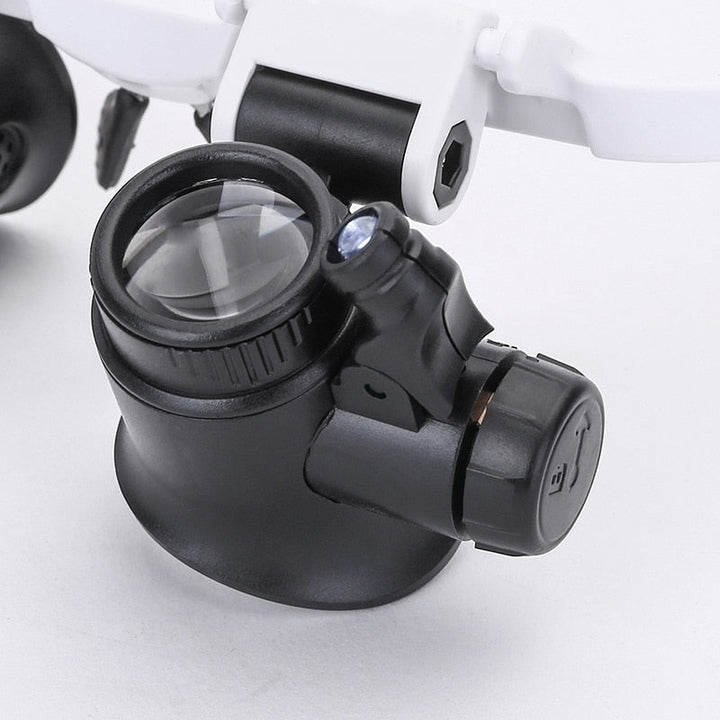 HD Reading Glasses with LED Light and Interchangeable Lenses