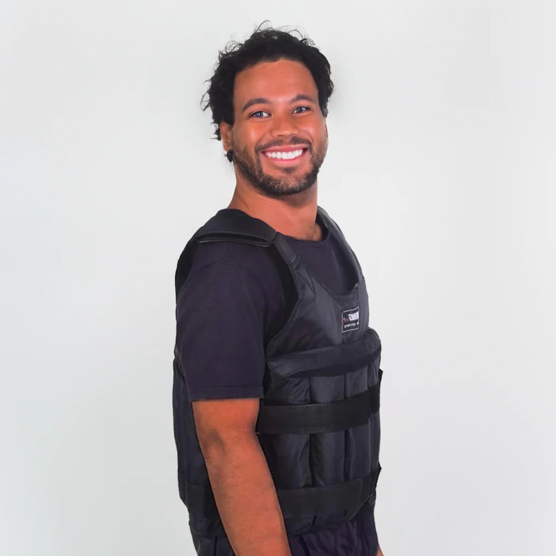 Adjustable 110 Pound Weighted Vest for Strength Training