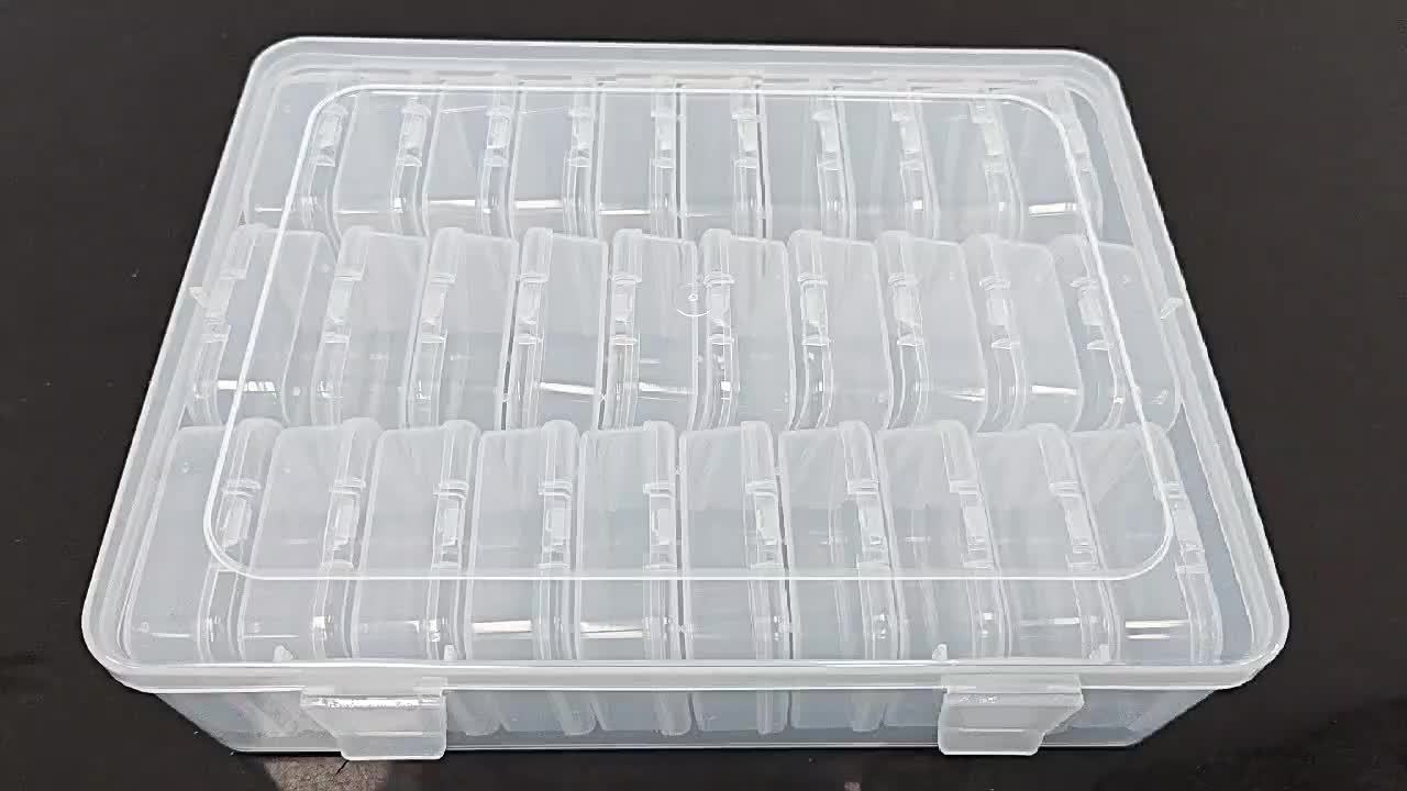 Bead Organizer Set with 30 Clear Storage Boxes