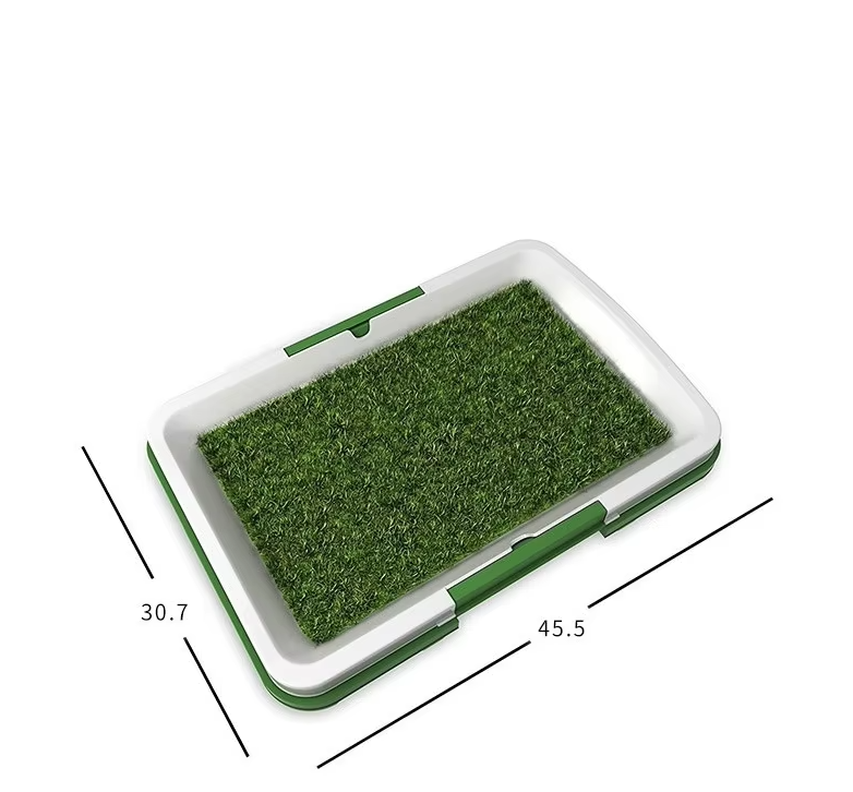 Indoor Outdoor Dog Toilet with Realistic Grass and Slip-Resistant Base