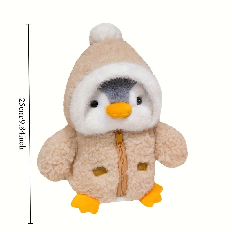 Cute Penguin Plush Toy with Soft Plush Material and Unique Outfit Variations