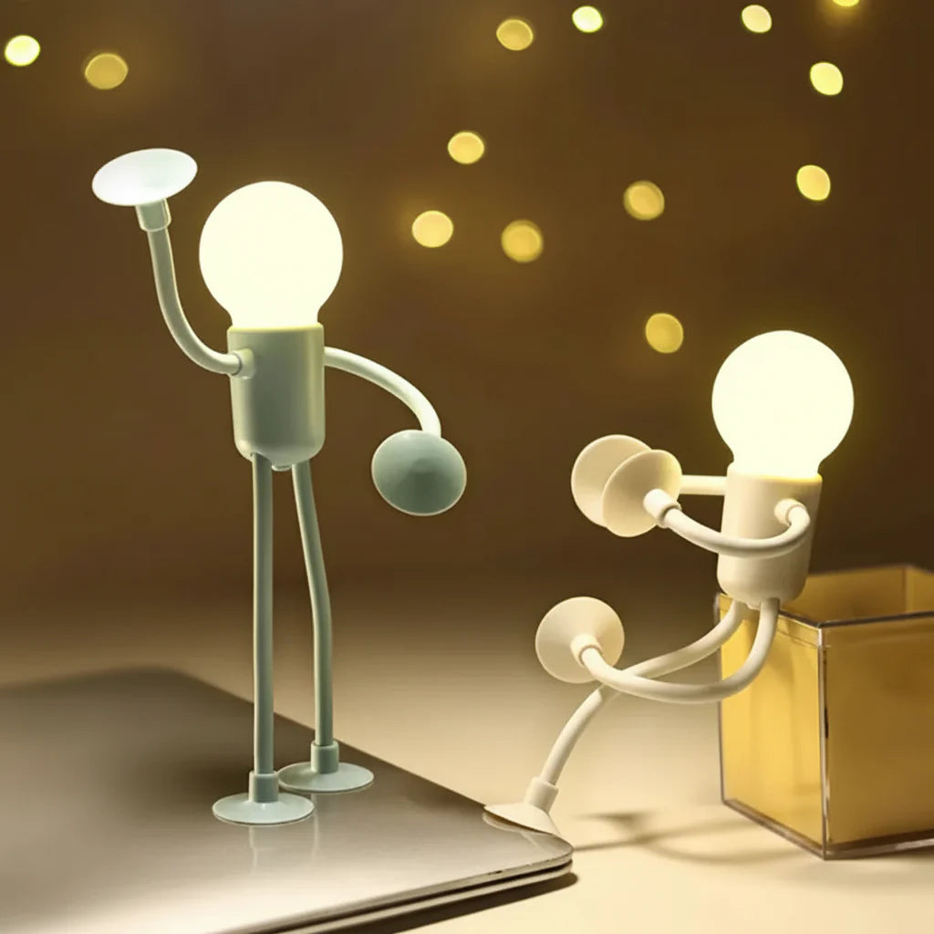 Bendable LED Night Light with Suction Cup Hands