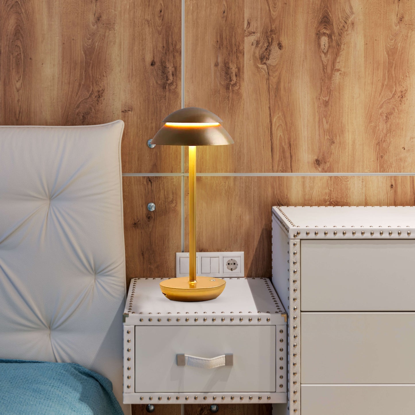 Touch-Controlled Portable LED Table Lamp with Rechargeable Battery