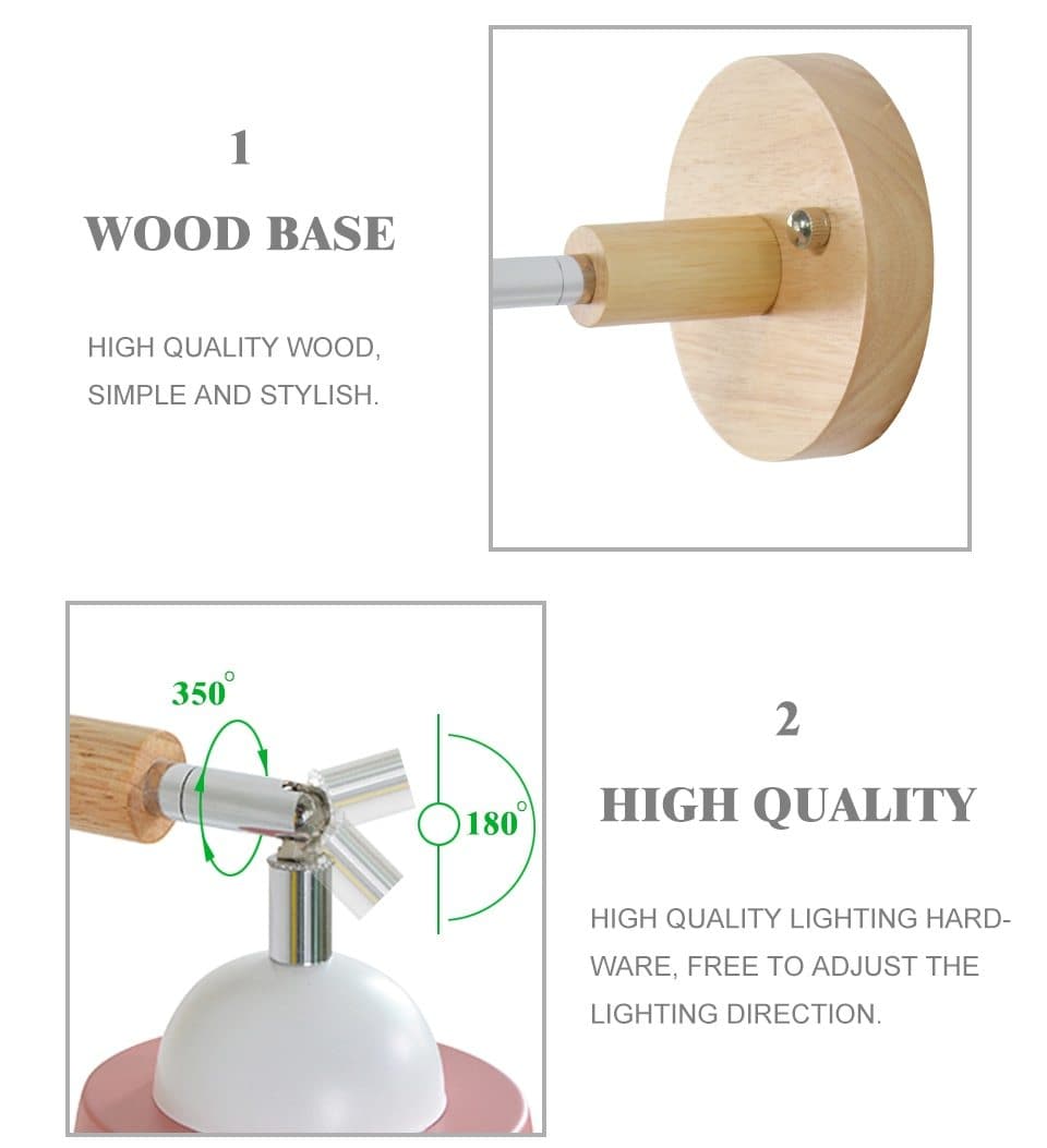 Swivel Wall Lamp with Pull Chain Switch