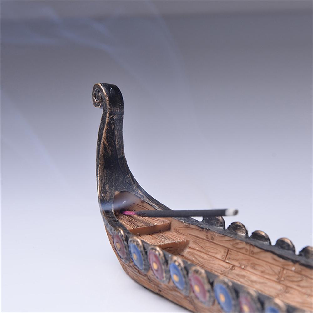 Ceramic Dragon Boat Backflow Incense Holder