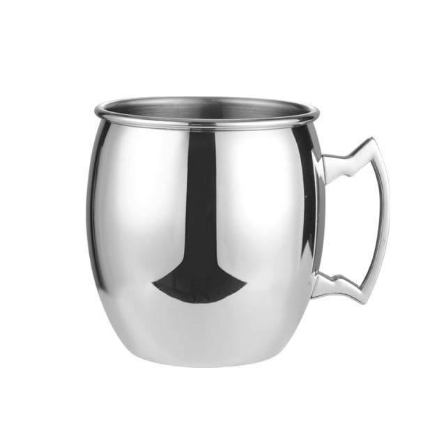 Stainless Steel Moscow Mule Mug - Hammered, Smooth, or Diamond Finish in Silver, Copper, or Rose Gold