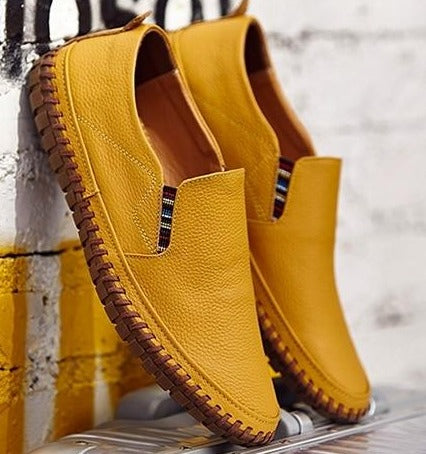 Men's Slip-On Loafers with Flexible Non-Slip Sole for Everyday Comfort