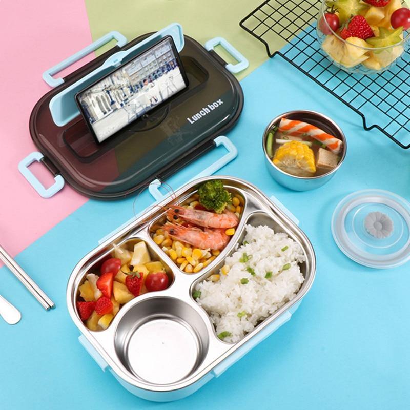 Leak-Proof Stainless Steel Lunchbox Container