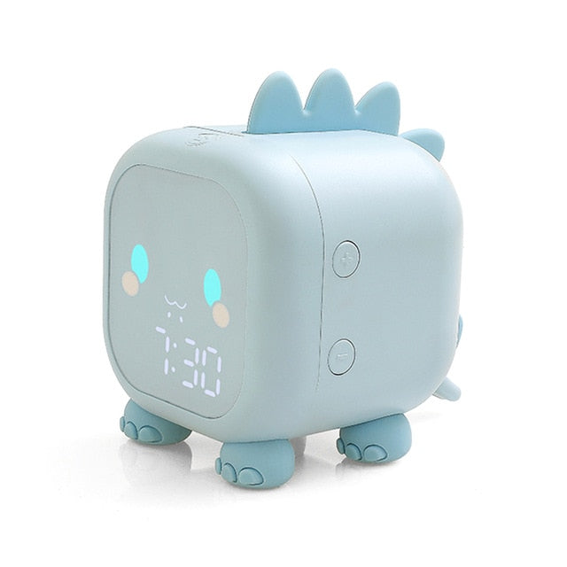 Cute Dinosaur Kids Alarm Clock with Night Light and Snooze Function