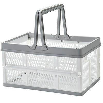 Foldable Lightweight Storage Basket with Handles