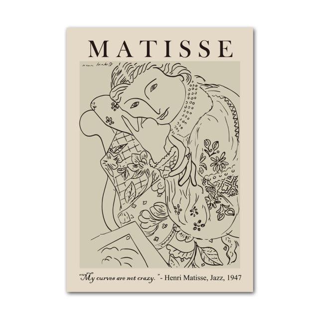 Abstract Canvas Art Print by Henri Matisse Picasso