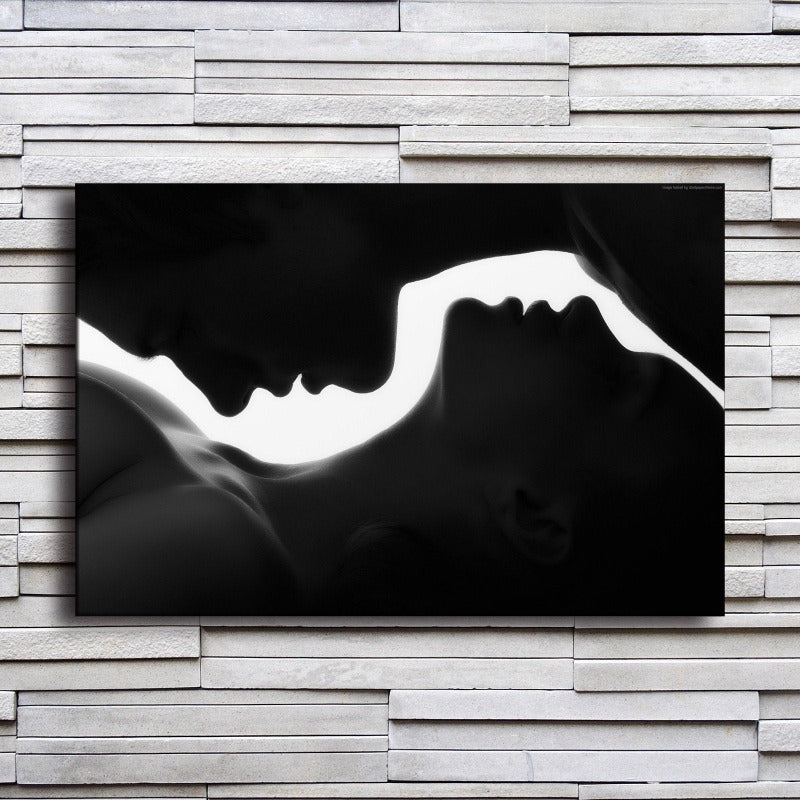 Abstract Man and Woman Canvas Wall Art Print