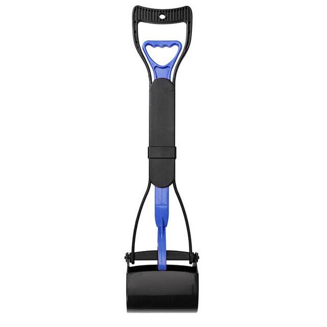 Long-Handle Dog Pooper Scooper with Jaw Claw Rake
