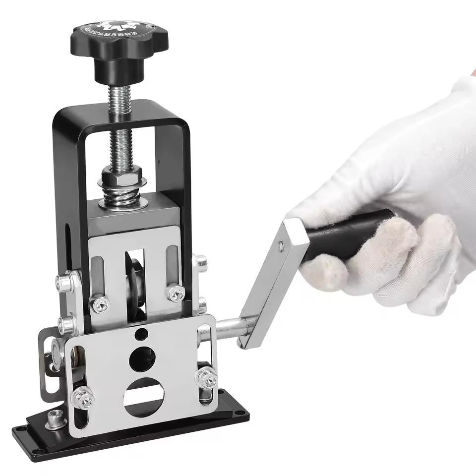 Manual Cable Stripper with Adjustable Depth and Drill Compatibility