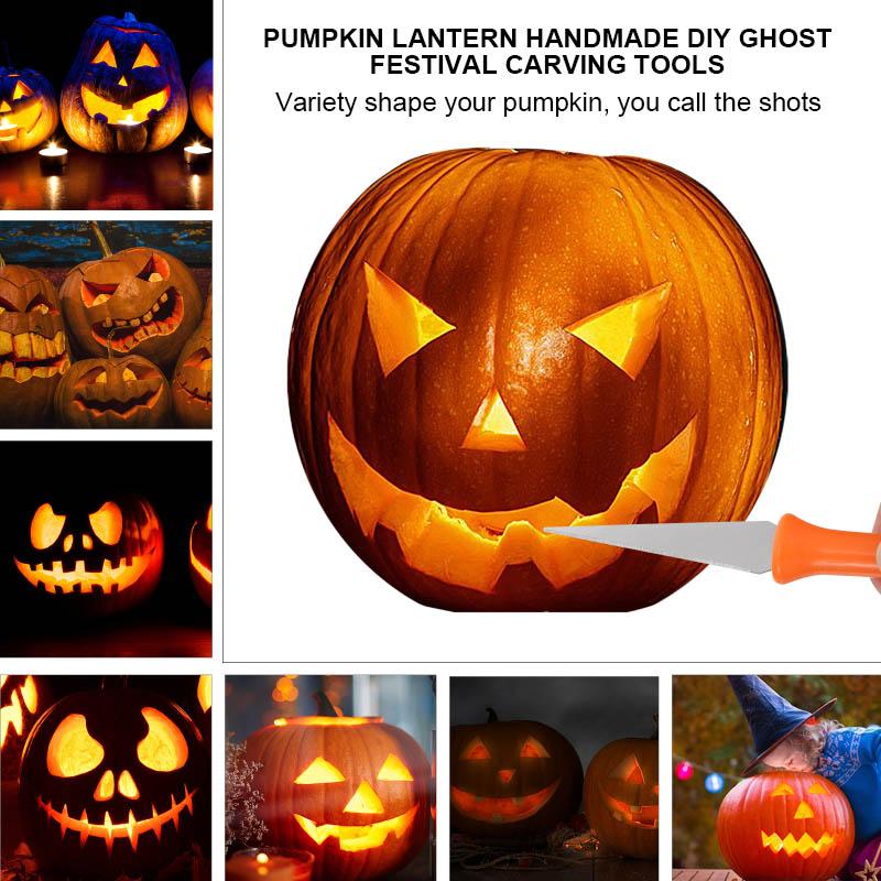 Stainless Steel Pumpkin Carving Tool Set with Storage Bag
