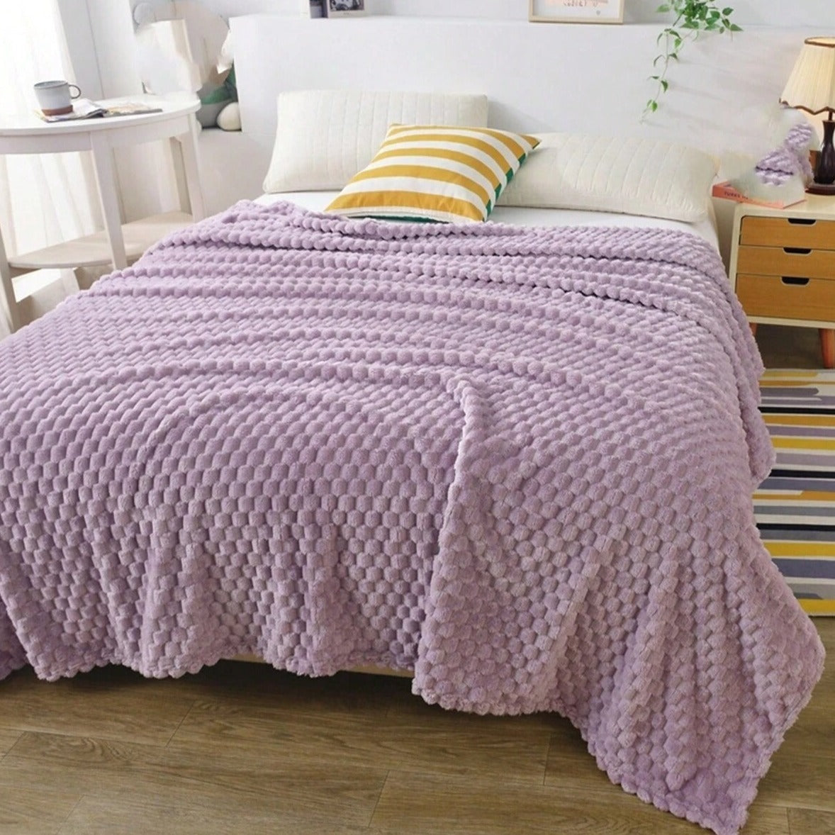 Ultra-Plush Marshmallow Comfort Throw Blanket