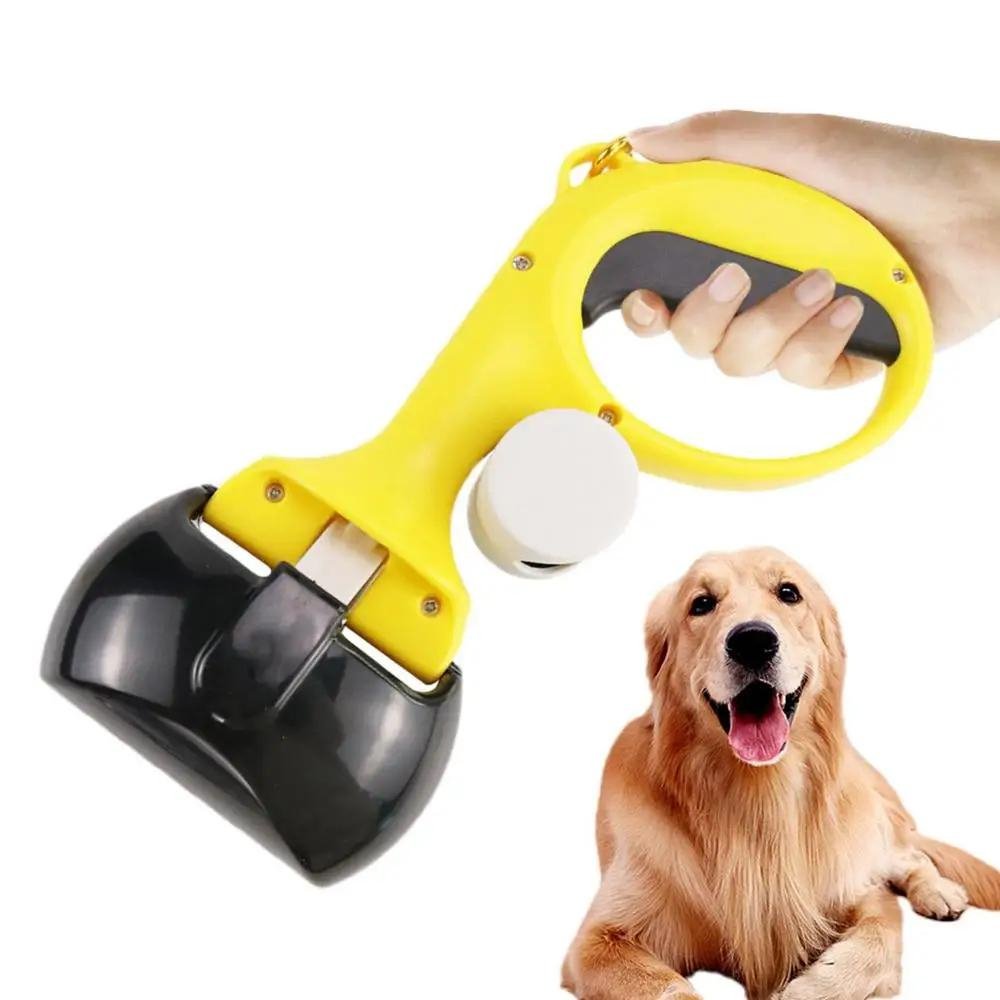Portable One-Handed Pooper Scooper with Bag Dispenser