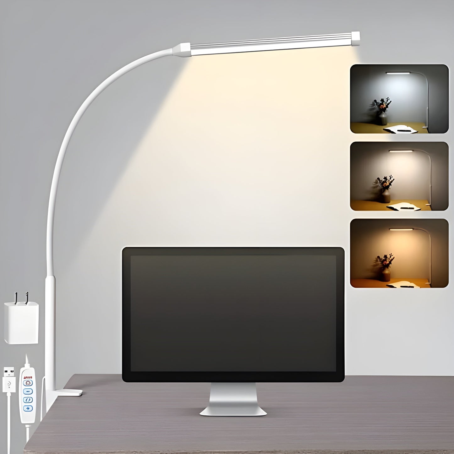 Bubble Effect USB Table Lamp - Elegant Night Light with Adjustable Brightness