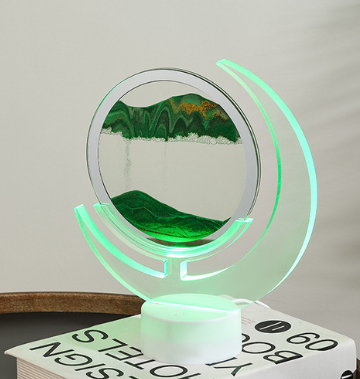 Moon Shape LED Night Light - Sand Serenity Design