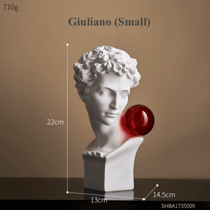 Resin Greek Abstract Sculpture for Modern Decor