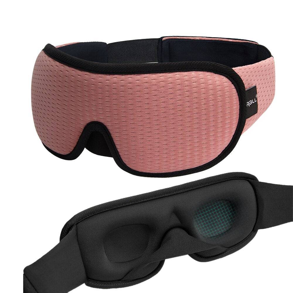 Ergonomic 3D Sleep Mask with Memory Foam and Pressure-Free Fit