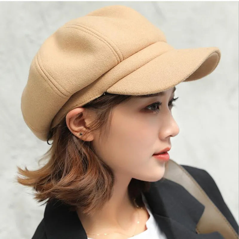 Cotton Retro Balloon Hat for Winter Warmth