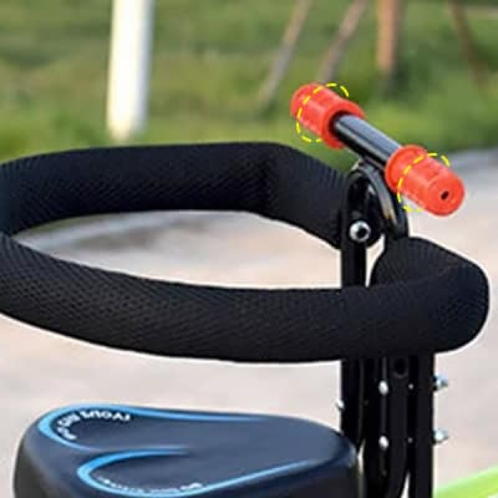 Child Bicycle Seat with Safety Harness and Padded Comfort