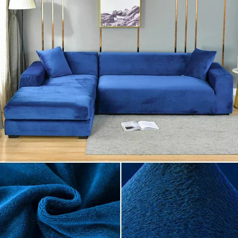 Elegant Stretch Velvet Sofa Cover for Luxurious Comfort and Protection