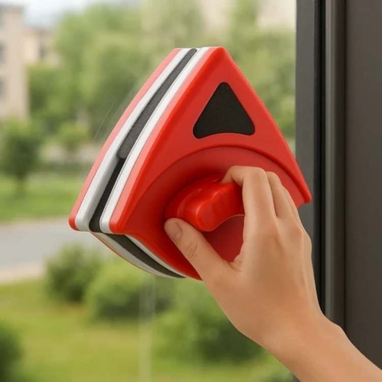 Dual-Sided Magnetic Window Cleaner for Double Glazed Glass