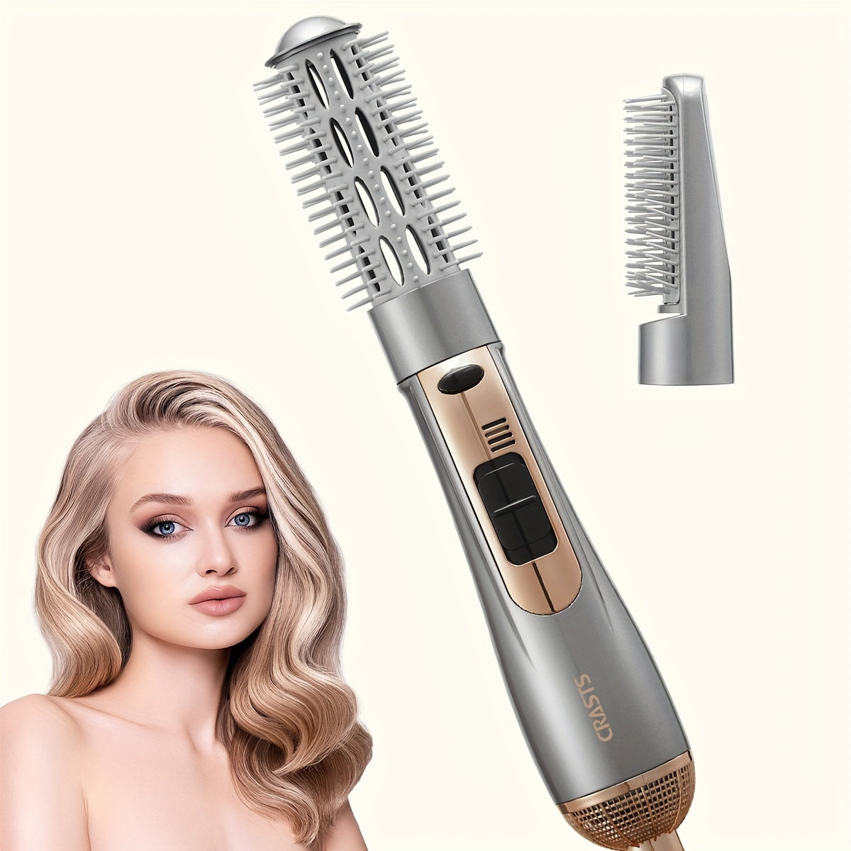 800W Mains Powered Hair Dryer Brush for Even Styling