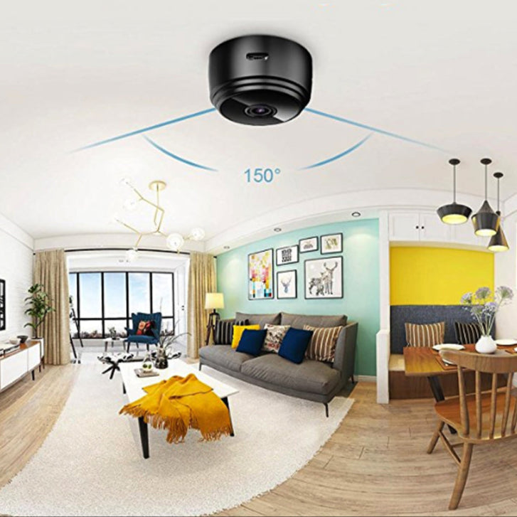 Wireless Mini Surveillance Camera with Night Vision and Two-Way Audio