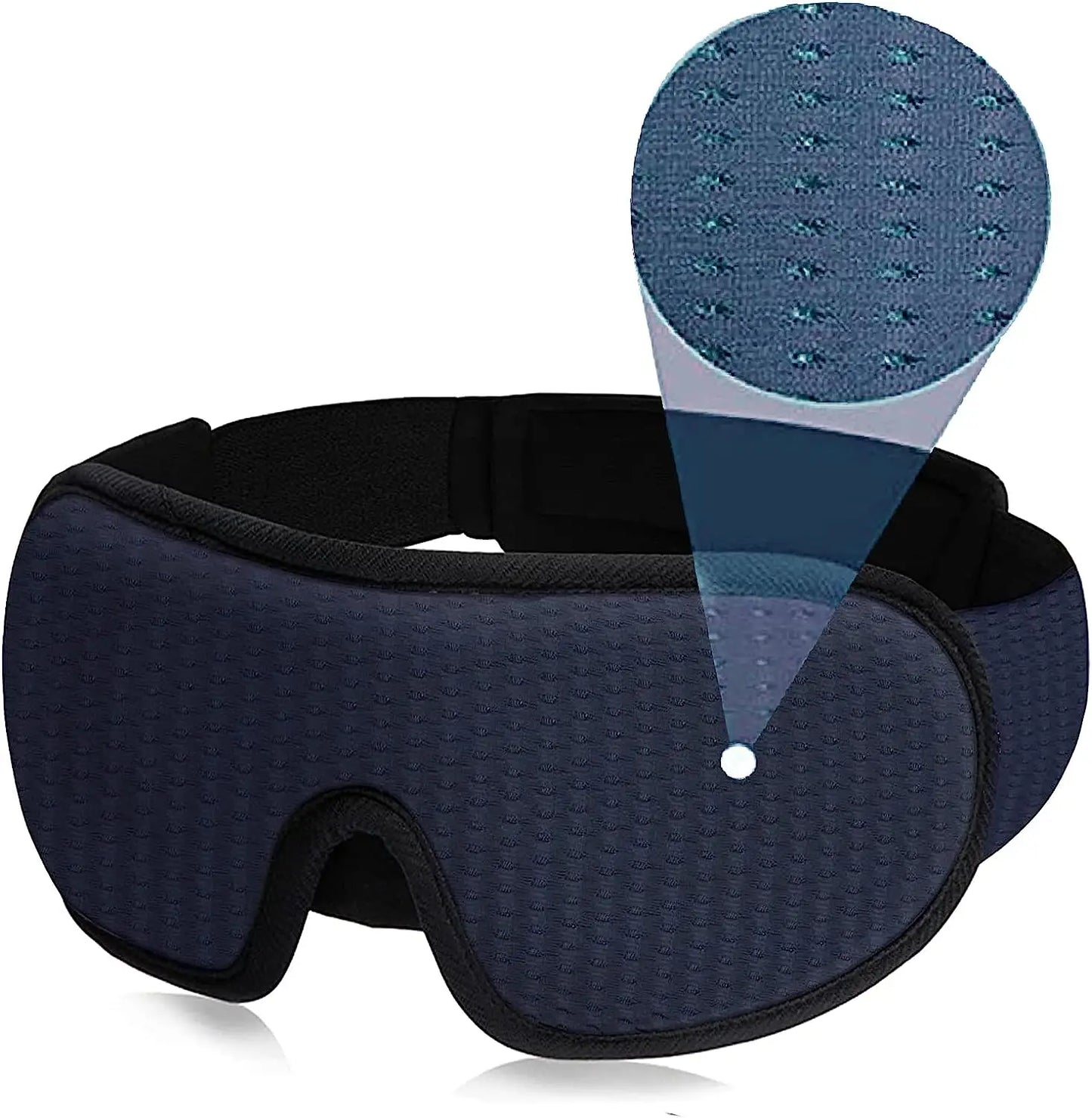 Luxury 3D Eye Mask for Deep Sleep, Soft Fabric, Adjustable Fit