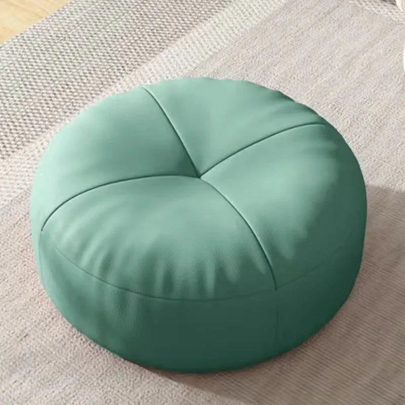 Japanese Nappa Leather Round Seat Cushion